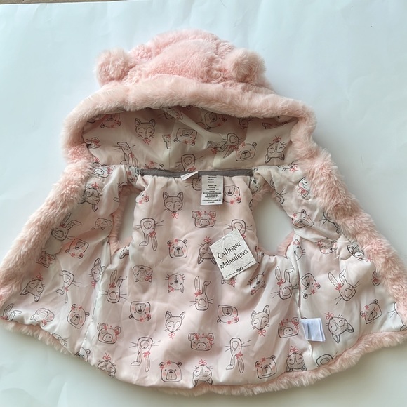 Catherine Malandrino Mini Pink Baby Fur Vest 3-6M - Picture 7 of 11